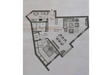 Großzügige, helle 2-Zimmer-Wohnung in Pfinztal-Berghausen