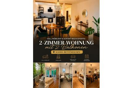 Hochwertige möblierte 2-Zimmer-EgentumsWohnung - Kassel Bettenhausen