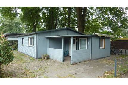 Holzhaus, Dauer-Wohnen oder Wochenendhaus auf Campingplatz - Tespe