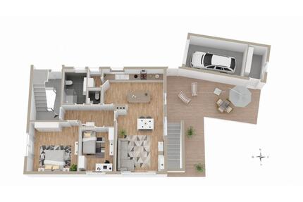 Kernsaniertes Siedlungshaus - Barkhausen *1-2Fam.*ohne Makler - Porta Westfalica