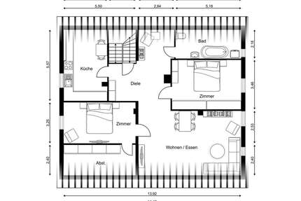 Wohnung zum Mieten in Lychen 825,00 € 115 m²