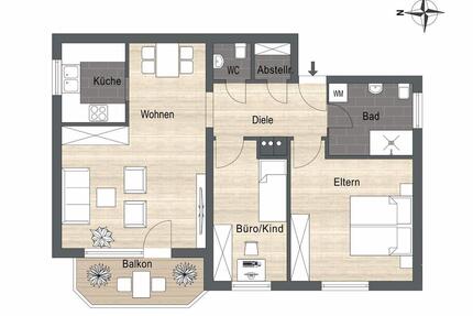 **von privat** sofort bezugsfrei! helle 3-ZKB Erdgeschosswohnung - Meckenheim