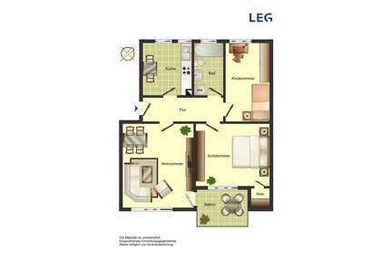 Wohnung zum Mieten in Bergkamen 499,00 € 67.86 m²