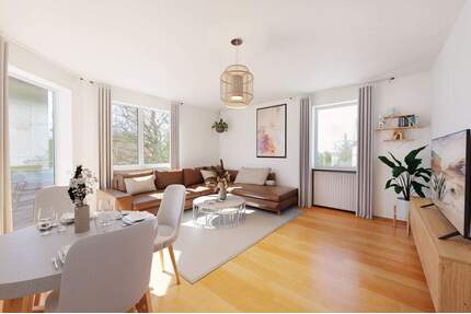 2-Zimmer-Wohnung mit 2 Balkonen und Tiefgarageneinzelstellplatz - München Hadern