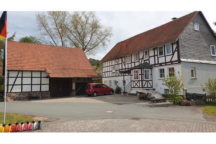 Haus mit Scheune und großem Grundstück. - Vöhl