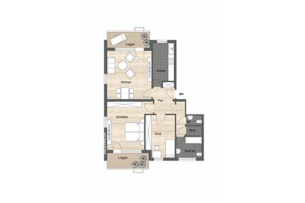 3-Zimmer-Eigentumswohnung im Stadtteil Heidingsfeld - Würzburg Heuchelhof