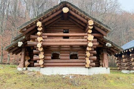 MUSTERHAUS - Naturstammhaus Blockhaus – ca. 163 m² - Leipzig Mitte