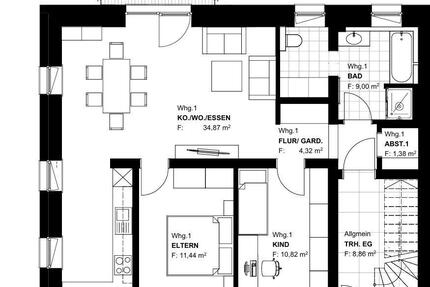 3-Zimmer-Wohnung mit Terrasse | ca. 75 m² | ab Januar - Bad Birnbach Asenham