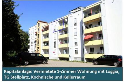 Rastatt, Vermiet.1-Zimmer Wohnung,Loggia,TG Stellpl.,0%Provision