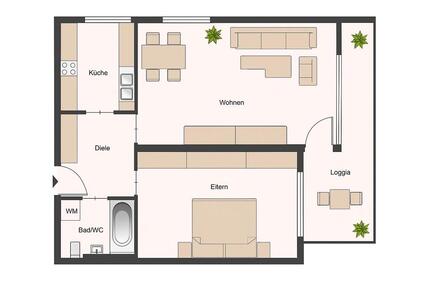2 Zimmer Wohnung in Deggendorf zu vermieten