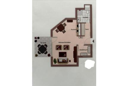 Attraktive 1,5 Zimmer Wohnung mit sonniger Terrasse in Birenbach - Albershausen