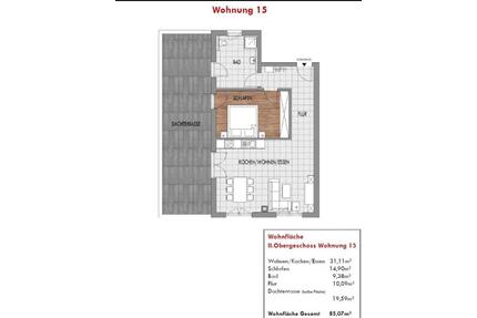 Wohnung 2 Zimmer mit Dachterasse, 85qm ab Sofort - Wernberg-Köblitz