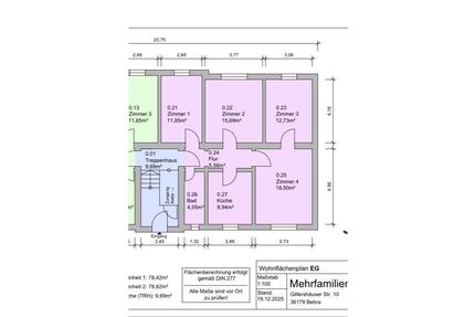 ⭐️ 4 Zimmer Wohnung 80m2 in Bebra NEU SANIERT mit PKW Stellplatz