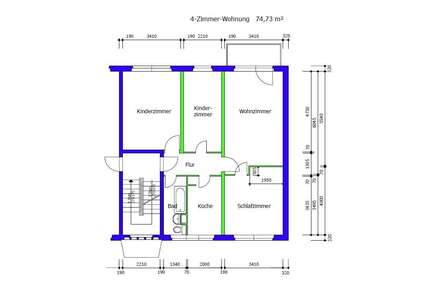 Wohnung zum Mieten in Suhl 497,74 € 74.73 m²