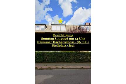 TONNDORF - freie Dachgeschoss-Wohnung - 2 Zimmer - 56 m2 - toller Schnitt 2 Zimmer + Stellplatz + Keller - - Hamburg