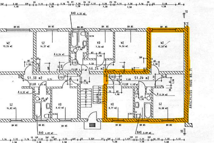 2-Zimmer-ETW 51,24 m² in Böhlen, vermietet