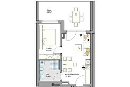 Wohnung zum Kaufen in Friedrichshafen 357.300,00 € 49.97 m²