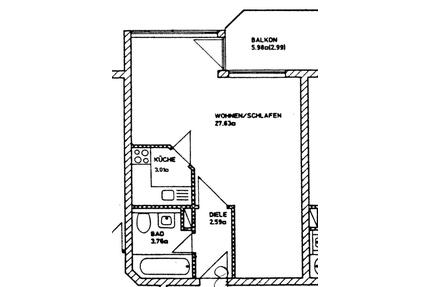 Attraktive, voll möblierte 1-Zimmer-Wohnung in Toplage Erding - München Am Hart