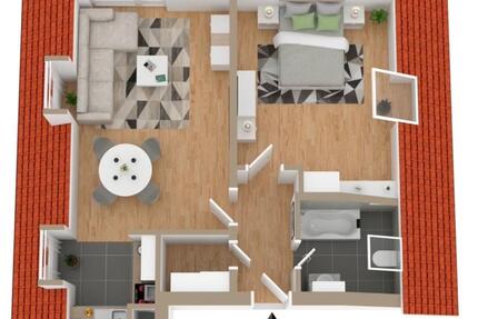 Voll möblierte 2-Zimmerwohnung in Schwabing - München Maxvorstadt