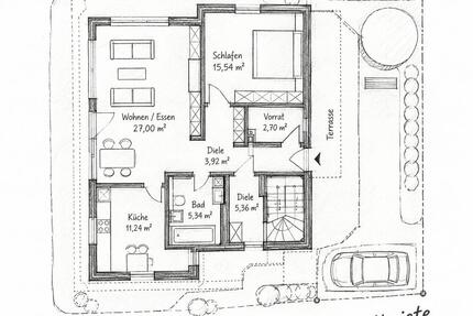 Neubau-Wohnung in Überherrn - 950,00&nbsp;EUR Kaltmiete, ca.&nbsp; 78,00&nbsp;m&sup2; in Überherrn (PLZ: 66802)