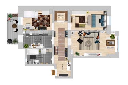 Großzügige 78,62m² Wohnung im Kaßberg – ab sofort verfügbar - Chemnitz Kapellenberg