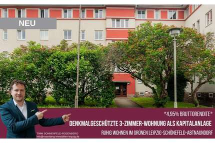 Wohnung zum Kaufen in Leipzig Schönefeld-Abtnaundorf 119.900,00 € 67.14 m² - Leipzig / Schönefeld-Abtnaundorf