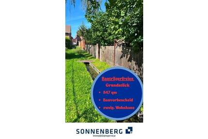 Bauträgerfreies Grundstück in ruhiger Lage in Erfurt-Vieselbach