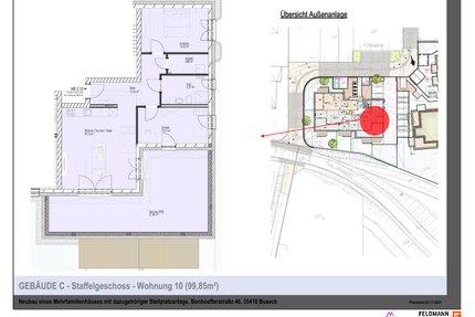 Wohnung zum Mieten in Buseck 1.390,00 € 99.85 m²