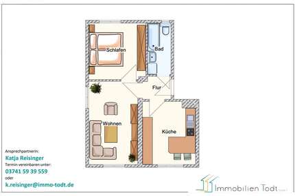 Wohnung zum Mieten in Zwickau 295,00 € 50.45 m²