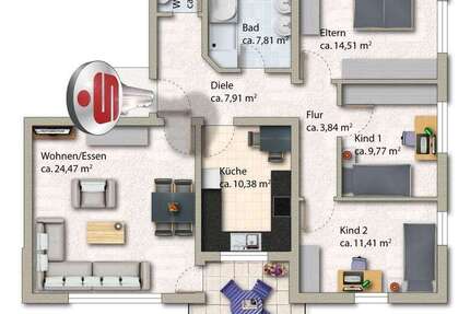 Wohnung zum Kaufen in Weißbach 229.000,00 € 90 m²