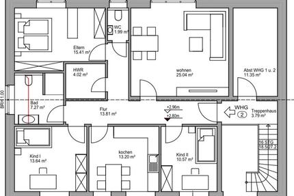 Neubauwohnung mit Balkon, Einbauküche & Wärmepumpe - Erstbezug - Großenkneten