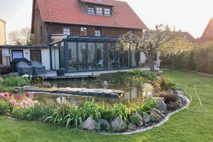 Saniertes Fachwerkhaus, Bauernhaus, Wintergarten, Teich in Bornum - Königslutter am Elm