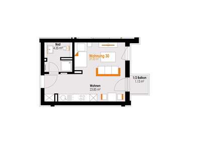 Wohnung zum Kaufen in Füssen 179.000,00 € 29.33 m²