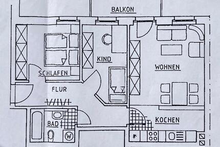 Wohnung Stadtmitte Plauen - 610,00&nbsp;EUR Kaltmiete, ca.&nbsp; 64,00&nbsp;m&sup2; in Plauen (PLZ: 08523)