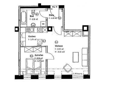 Wohnung zum Mieten in Leipzig 469,50 € 49.95 m²