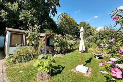 Kleiner Biogarten mit Gartenhäuschen am Küchwald - Chemnitz Borna-Heinersdorf