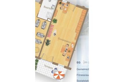 BüroPraxisraum im Betreuten Wohnen Regen