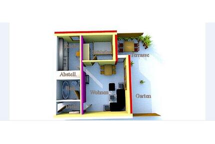 Gepflegte 2–3-Zimmer-Erdgeschosswohnung mit Terrasse, Stellplatz - Delmenhorst Deichhorst