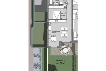 3-Zi EG-Wohnung Bj 2023 in Mering mit Garten, TG+Außenstellplatz