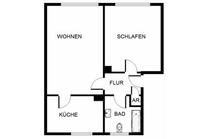 2-Zimmer-Wohnung in Gelsenkirchen Bulmke-Hüllen