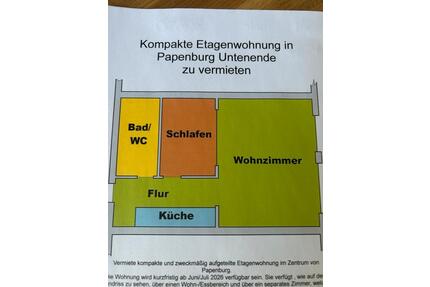 Kompakte Etagenwohnung zu vermieten - Papenburg