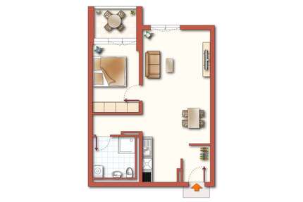 Wohnung zum Mieten in Simbach 570,00 € 58.48 m²