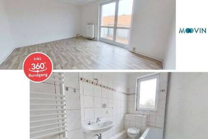 Hübsche 3-Zimmer-Wohnung mit Balkon und Badewanne - Bad Lauchstädt