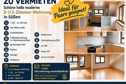 Schöne helle 3,5-Zimmer-Obergeschosswohnung in Süßen