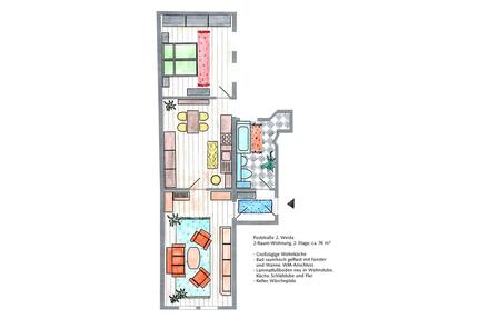 2-Raum-Wohnung in Weida - 370,00&nbsp;EUR Kaltmiete, ca.&nbsp; 76,00&nbsp;m&sup2; in Weida (PLZ: 07570)