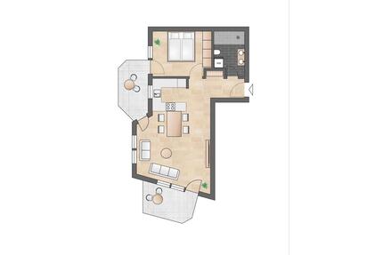 Renovierte helle 2-Zimmerwohnung, Fertigstellung Mitte April 26 - Filderstadt