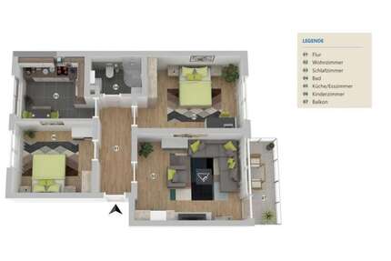 Wohnung zum Mieten in Seligenstadt 740,00 € 70 m²