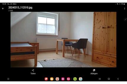 ruhiges möbliertes Zimmer - 500,00&nbsp;EUR Kaltmiete, ca.&nbsp; 20,00&nbsp;m&sup2; in Aichach (PLZ: 86551)