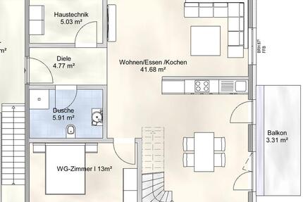 3,5 Zimmer Wohnung Neubau - 930,00&nbsp;EUR Kaltmiete, ca.&nbsp; 115,00&nbsp;m&sup2; in Rieste (PLZ: 49597)