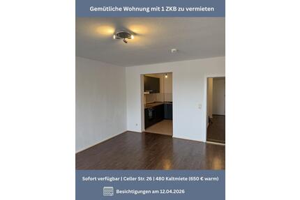 Zentrale 1-ZKB-Wohnung mit neuer Einbauküche und Südbalkon - Braunschweig Lehndorf-Watenbüttel